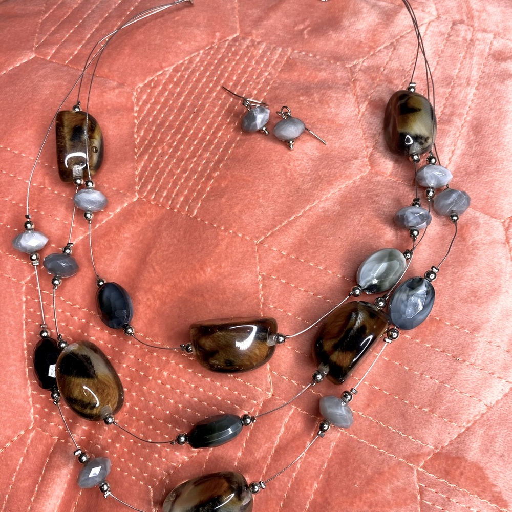 Vintage stone necklace